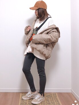 「アイテム（ブルゾン）」を使った、❁ a i  ❁さん（レディース・158cm・30代）の冬コーディネート