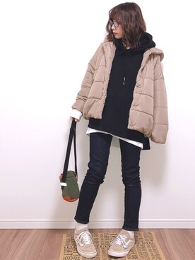 「アイテム（ブルゾン）」を使った、❁ a i  ❁さん（レディース・158cm・30代）の冬コーディネート
