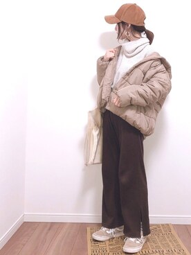 「アイテム（ブルゾン）」を使った、❁ a i  ❁さん（レディース・158cm・30代）の冬コーディネート