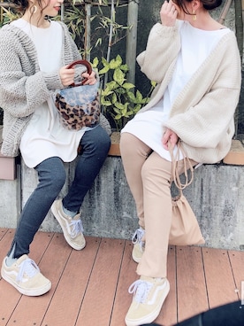 「レイヤードstyle」｜「アイテム（ハンドバッグ）」を使った、❁ a i  ❁さん（レディース・158cm）の冬コーディネート