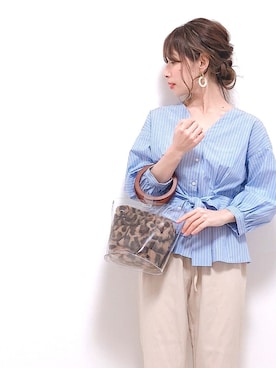 「Furryrate（ファーリーレート）のアイテム（パンツ）」を使った、❁ a i  ❁さん（レディース・158cm）の春コーディネート