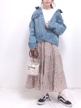 ❁ a i  ❁さん（レディース・158cm）の春コーディネート