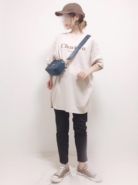 「zozoデニム」｜「アイテム（キャップ）」を使った、❁ a i  ❁さん（レディース・158cm）の夏コーディネート