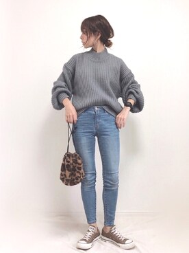 「SENSE OF PLACE by URBAN RESEARCH（センスオブプレイスバイアーバンリサーチ）のアゼルーズセーター（ニット/セーター）」を使った、❁ a i  ❁さん（レディース・158cm）の秋コーディネート