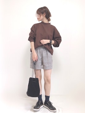 「オックスフォードシューズ」｜「アイテム（ジャケット/アウター）」を使った、❁ a i  ❁さん（レディース・158cm）の秋コーディネート