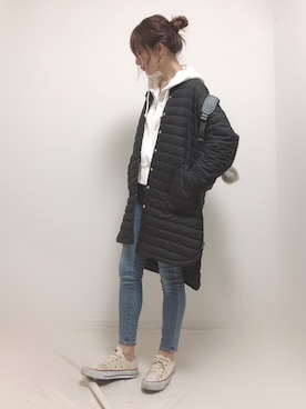 「CONVERSE（コンバース）のconverse（コンバース） ALL STAR OX（オールスターOX）（スニーカー）」を使った、❁ a i  ❁さん（レディース・158cm）の秋コーディネート