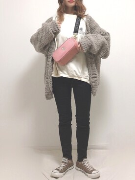 「CLEA（クレア）のWASHINGTON BIG ロンT（Tシャツ/カットソー）」を使った、❁ a i  ❁さん（レディース・158cm）の秋コーディネート