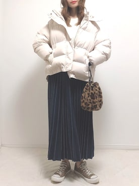 「DHOLIC（ディーホリック）のアイテム（その他アウター）」を使った、❁ a i  ❁さん（レディース・158cm）の冬コーディネート