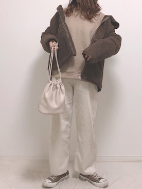「FURLA（フルラ）の【FURLA】フルラ METROPOLIS 38mm ウォッチ（アナログ腕時計）」を使った、❁ a i  ❁さん（レディース・158cm）の冬コーディネート