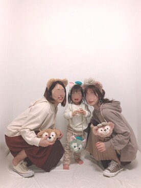 「SEVENDAYS=SUNDAY（セブンデイズサンデイ）のアイテム（パーカー）」を使った、❁ a i  ❁さん（レディース・158cm）の冬コーディネート