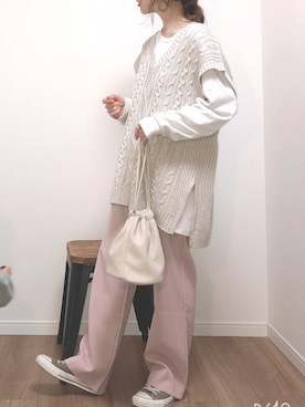 ❁ a i  ❁さん（レディース・158cm）の春コーディネート