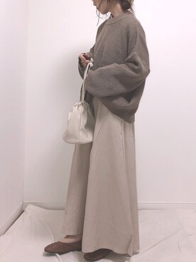 「CLEA（クレア）のアイテム（バレエシューズ）」を使った、❁ a i  ❁さん（レディース・158cm）の春コーディネート
