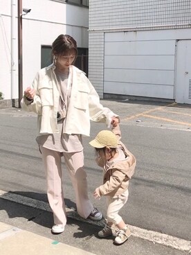 「おうちスタイル」｜「アイテム（その他アウター）」を使った、❁ a i  ❁さん（レディース・158cm）の春コーディネート