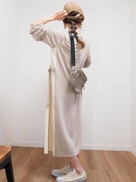 「CONVERSE（コンバース）のconverse（コンバース） ALL STAR OX（オールスターOX）（スニーカー）」を使った、❁ a i  ❁さん（レディース・158cm）の春コーディネート