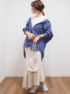 「FREAK'S STORE（フリークスストア）のアイテム（リング）」を使った、❁ a i  ❁さん（レディース・158cm）の春コーディネート