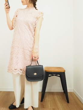 ワンピース ドレスを使った レースハイネック の人気ファッションコーディネート Wear