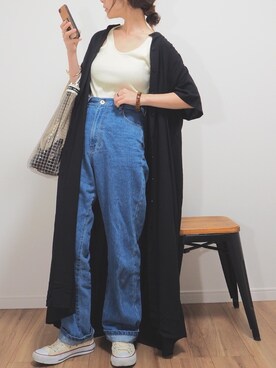 「CONVERSE（コンバース）のconverse（コンバース） ALL STAR OX（オールスターOX）（スニーカー）」を使った、❁ a i  ❁さん（レディース・158cm）の春コーディネート