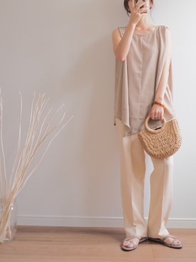 「CLEA（クレア）のアイテム（リング）」を使った、❁ a i  ❁さん（レディース・158cm）の夏コーディネート