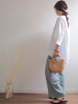 「CLEA（クレア）のアイテム（リング）」を使った、❁ a i  ❁さん（レディース・158cm）の夏コーディネート