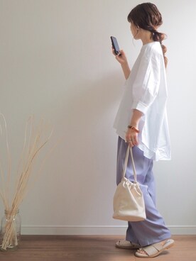 「CLEA（クレア）のアイテム（リング）」を使った、❁ a i  ❁さん（レディース・158cm）の夏コーディネート