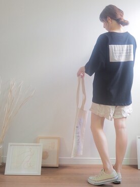 「CONVERSE（コンバース）のconverse（コンバース） ALL STAR OX（オールスターOX）（スニーカー）」を使った、❁ a i  ❁さん（レディース・158cm）の夏コーディネート