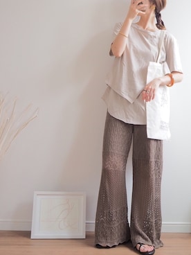 「CLEA（クレア）のアイテム（財布/小物）」を使った、❁ a i  ❁さん（レディース・158cm）の夏コーディネート