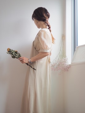 「CLEA（クレア）のアイテム（リング）」を使った、❁ a i  ❁さん（レディース・158cm）の夏コーディネート