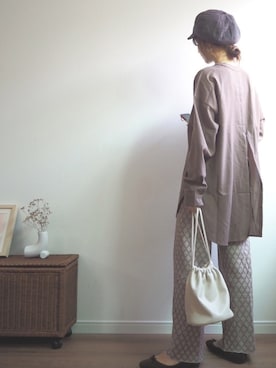 「秋のマイ旬スタイル」｜「アイテム（キャスケット）」を使った、❁ a i  ❁さん（レディース・158cm）の秋コーディネート