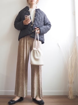 「秋のマイ旬スタイル」｜「アイテム（バレエシューズ）」を使った、❁ a i  ❁さん（レディース・158cm）の秋コーディネート