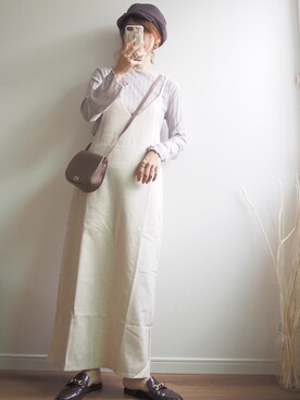 「秋のマイ旬スタイル」｜「アイテム（キャスケット）」を使った、❁ a i  ❁さん（レディース・158cm）の秋コーディネート