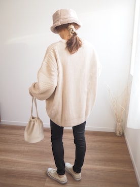 「CONVERSE（コンバース）のconverse（コンバース） ALL STAR OX（オールスターOX）（スニーカー）」を使った、❁ a i  ❁さん（レディース・158cm）の冬コーディネート