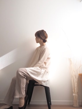 「reca（レカ）のアイテム（チュニック）」を使った、❁ a i  ❁さん（レディース・158cm）の冬コーディネート