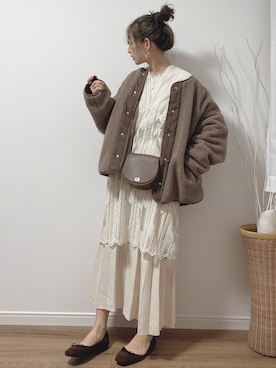 ❁ a i  ❁さん（レディース・158cm）の冬コーディネート