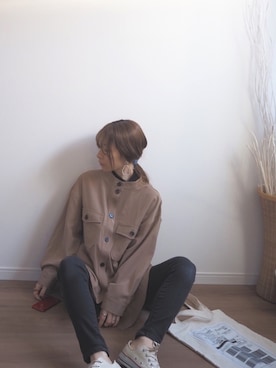 「ap retro（アプレトロ）のアイテム（その他アウター）」を使った、❁ a i  ❁さん（レディース・158cm）の冬コーディネート