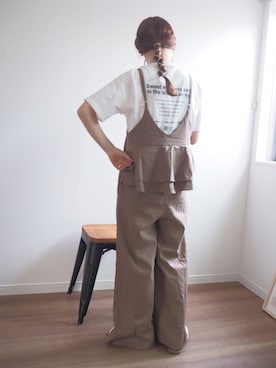 「ハニーズ」｜「アイテム（サロペット/オーバーオール）」を使った、❁ a i  ❁さん（レディース・158cm）の春コーディネート