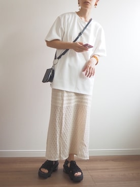 「reca（レカ）のアイテム（トップス）」を使った、❁ a i  ❁さん（レディース・158cm）の夏コーディネート