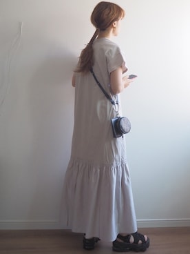 「VACANCY（ヴァカンシー）のアイテム（バッグ）」を使った、❁ a i  ❁さん（レディース・158cm）の夏コーディネート