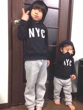 すぅくぅさん（キッズ・120cm）の冬コーディネート