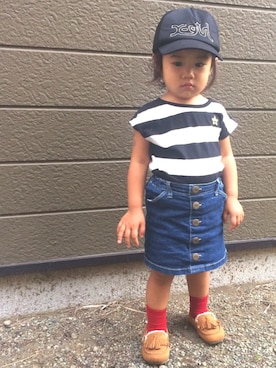 すぅくぅさん（キッズ・80cm）の秋コーディネート