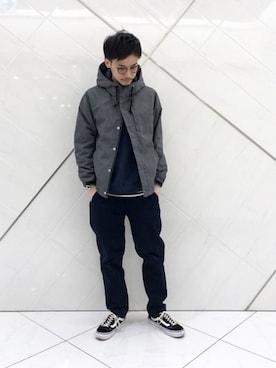 「URBAN RESEARCH（アーバンリサーチ）のアイテム（マウンテンパーカー）」を使った、リョータさん（メンズ・175cm）の冬コーディネート