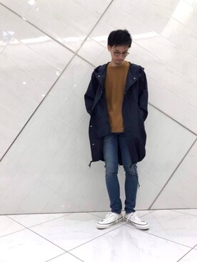 「Alpha Industries（アルファインダストリーズ）のアイテム」を使った、リョータさん（メンズ・175cm）の冬コーディネート