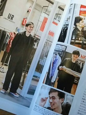 「URBAN RESEARCH（アーバンリサーチ）のコットンサテンワイドトラウザー（その他パンツ）」を使った、リョータさん（メンズ・175cm）の春コーディネート