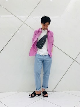 「SHAKA（シャカ）のアイテム」を使った、リョータさん（メンズ・175cm）の春コーディネート