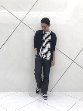 「Scye（サイ）のアイテム（Tシャツ/カットソー）」を使った、リョータさん（メンズ・175cm）の夏コーディネート