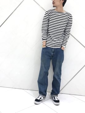 「Scye（サイ）のアイテム（Tシャツ/カットソー）」を使った、リョータさん（メンズ・175cm）の夏コーディネート