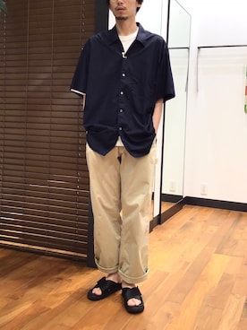 「MASTER&Co（マスターアンドコー）のアイテム（パンツ）」を使った、リョータさん（メンズ・175cm）の夏コーディネート