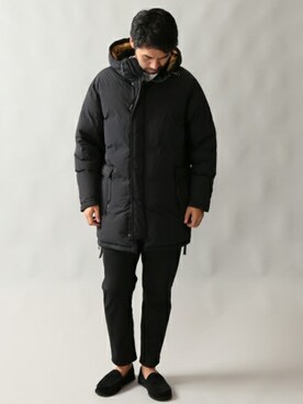 「JOURNAL STANDARD（ジャーナルスタンダード）のアイテム（ダウンジャケット/コート）」を使った、LASKA officialさん（メンズ・183cm）の冬コーディネート