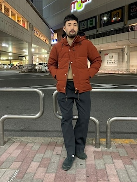 「JOURNAL STANDARD（ジャーナルスタンダード）のアイテム（ダウンジャケット/コート）」を使った、LASKA officialさん（メンズ・183cm）の秋コーディネート