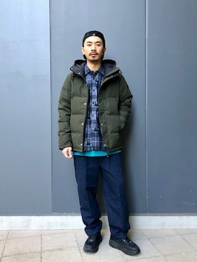 「JOURNAL STANDARD（ジャーナルスタンダード）のアイテム（ダウンジャケット/コート）」を使った、LASKA officialさん（メンズ・183cm）の秋コーディネート