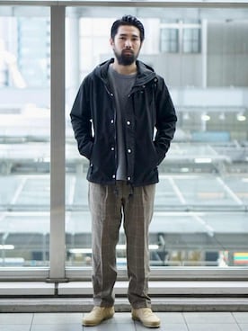 LASKA officialさん（メンズ・183cm）の冬コーディネート
